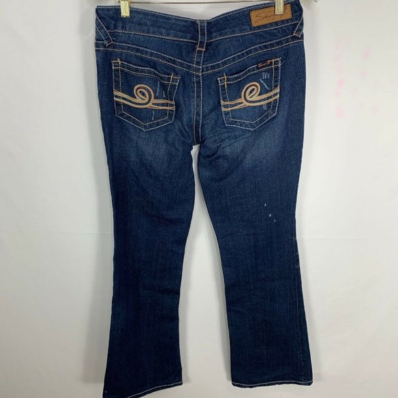 7 for All Mankind Womens Bootcut Distressed Jeans - Picture 6 of 8
